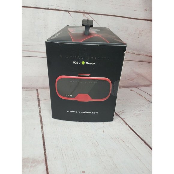 Tzumi DreamVision VR Headset Virtual Reality Smartphone Android iOS w/ Earbuds - Picture 11 of 12